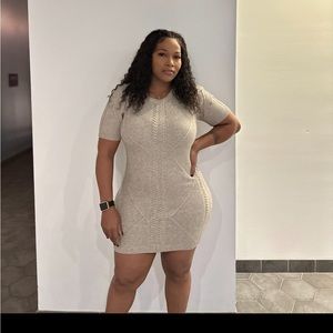 Sweater dress in large